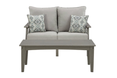 Outdoor Loveseat and Coffee Table