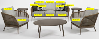 Cojín de asiento para silla Swiss Valley