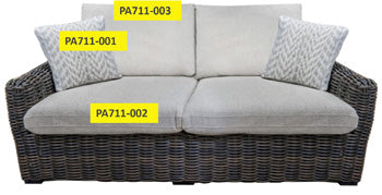 Cojín de espalda Kimora