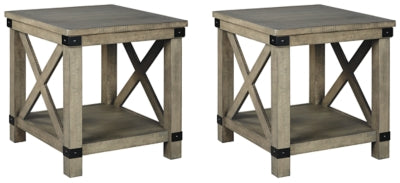 Paquete de mesa auxiliar de 2 piezas