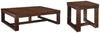 Paquete de mesa de 2 piezas