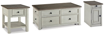 Bolanburg Coffee Table with End Table and Chairside End Table