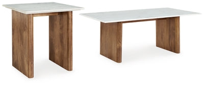 Paquete de mesa auxiliar de 2 piezas