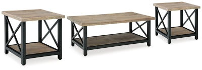Paquete de mesa auxiliar de 3 piezas