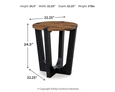 Paquete de mesa auxiliar de 2 piezas