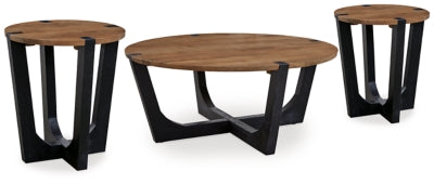 Paquete de mesa auxiliar de 3 piezas