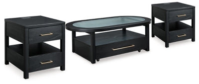 Paquete de mesa auxiliar de 3 piezas