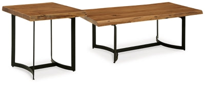 Paquete de mesa auxiliar de 2 piezas