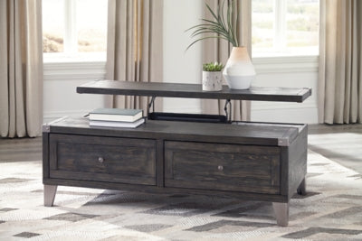 Mesa de centro Todoe con tapa elevable