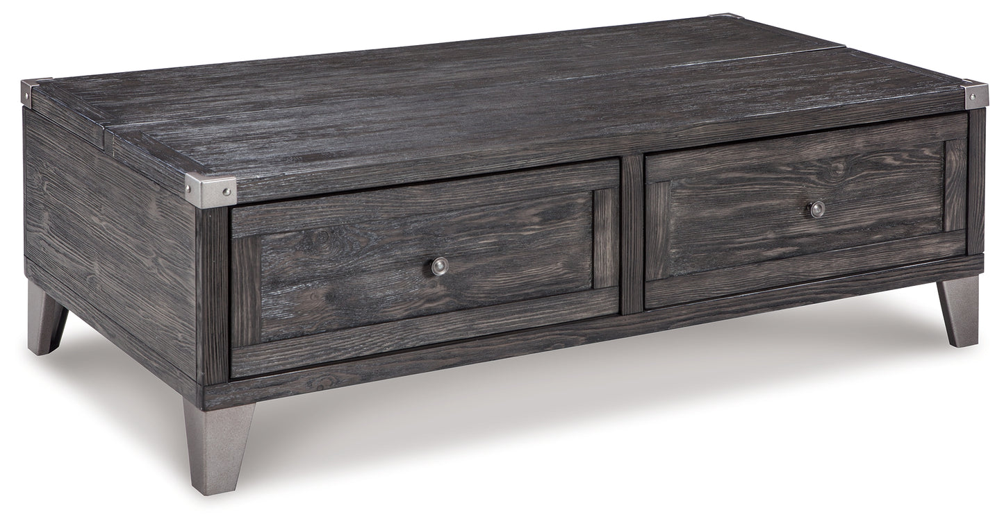 Mesa de centro Todoe con tapa elevable