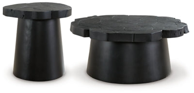 Paquete de mesa auxiliar de 2 piezas