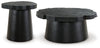 Paquete de mesa auxiliar de 2 piezas