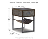 Derrylin Chairside End Table