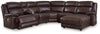 VonKurt 6-Piece Power Reclining Sectional with Chaise