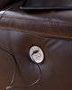 Loveseat reclinable eléctrico de dos piezas VonKurt con consola