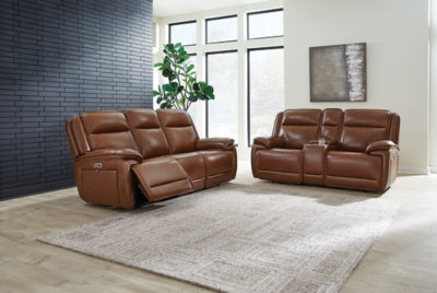 Sofá reclinable eléctrico y loveseat Healy Pier
