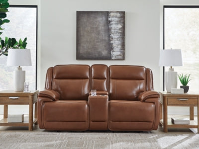 Healy Pier Power Reclining Loveseat with Console