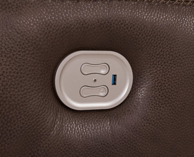 Loveseat eléctrico reclinable Alessandro con consola