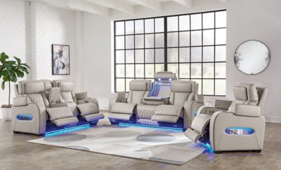 Sofá reclinable eléctrico, loveseat y sillón reclinable Boyington
