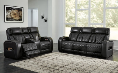 Sofá reclinable eléctrico y loveseat Boyington