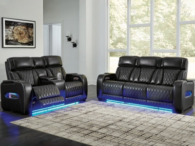 Sofá reclinable eléctrico y loveseat Boyington