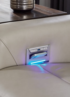 Sofá de dos plazas reclinable eléctrico Battleville