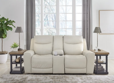Loveseat reclinable eléctrico Mindanao con consola