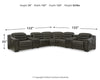 Center Line 7-Piece Power Reclining Sectional
