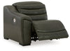 Center Line 2-Piece Power Reclining Sectional Loveseat
