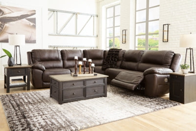 Seccional reclinable eléctrico Dunleith de 5 piezas