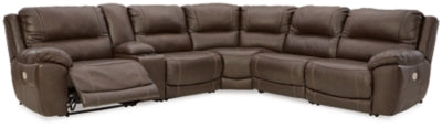 Seccional reclinable eléctrico Dunleith de 6 piezas