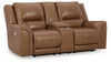Loveseat reclinable eléctrico Trasimeno con consola