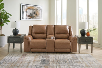 Loveseat reclinable eléctrico Trasimeno con consola