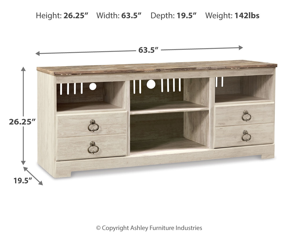 Soporte para TV Willowton de 64"