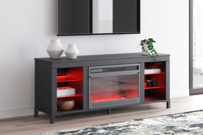 Mueble para TV Cayberry de 60" con chimenea eléctrica