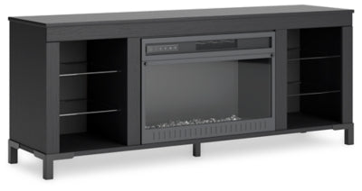 Mueble para TV Cayberry de 60" con chimenea eléctrica