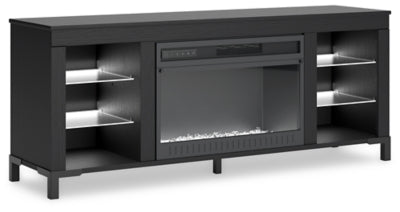 Mueble para TV Cayberry de 60" con chimenea eléctrica