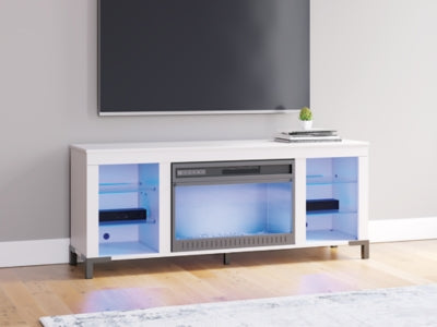 Mueble para TV Brollevi de 60" con chimenea eléctrica
