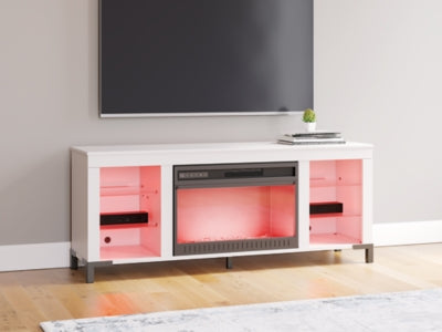 Mueble para TV Brollevi de 60" con chimenea eléctrica