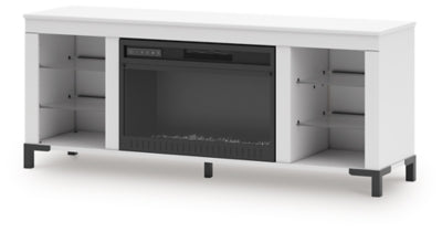 Mueble para TV Brollevi de 60" con chimenea eléctrica