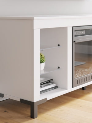 Mueble para TV Brollevi de 60" con chimenea eléctrica