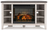 Mueble de TV esquinero Dorrinson con chimenea eléctrica