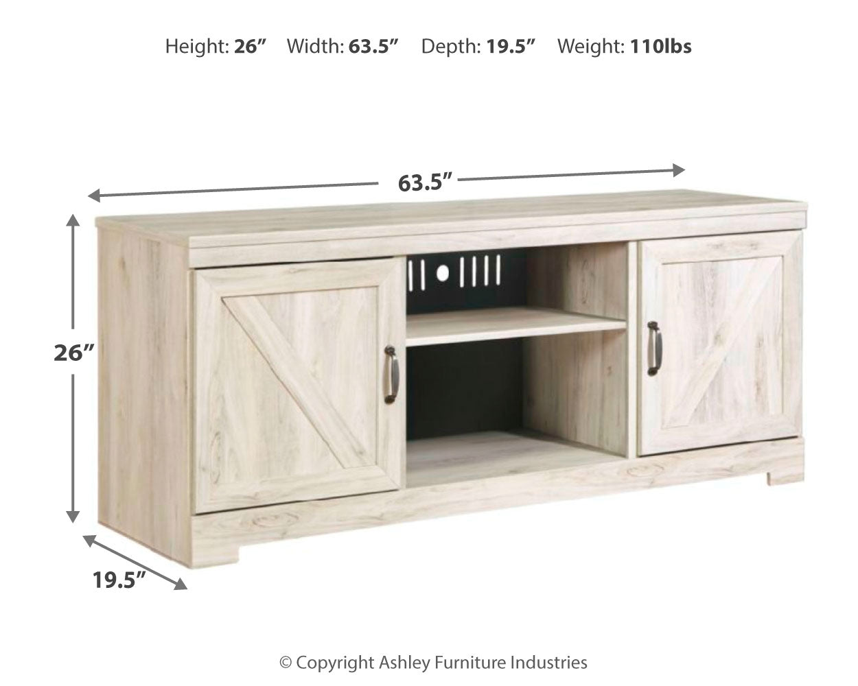 Soporte para TV Bellaby de 63"