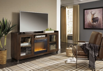 Mueble para TV Starmore de 70" con chimenea eléctrica