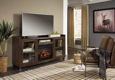 Mueble para TV Starmore de 70" con chimenea eléctrica