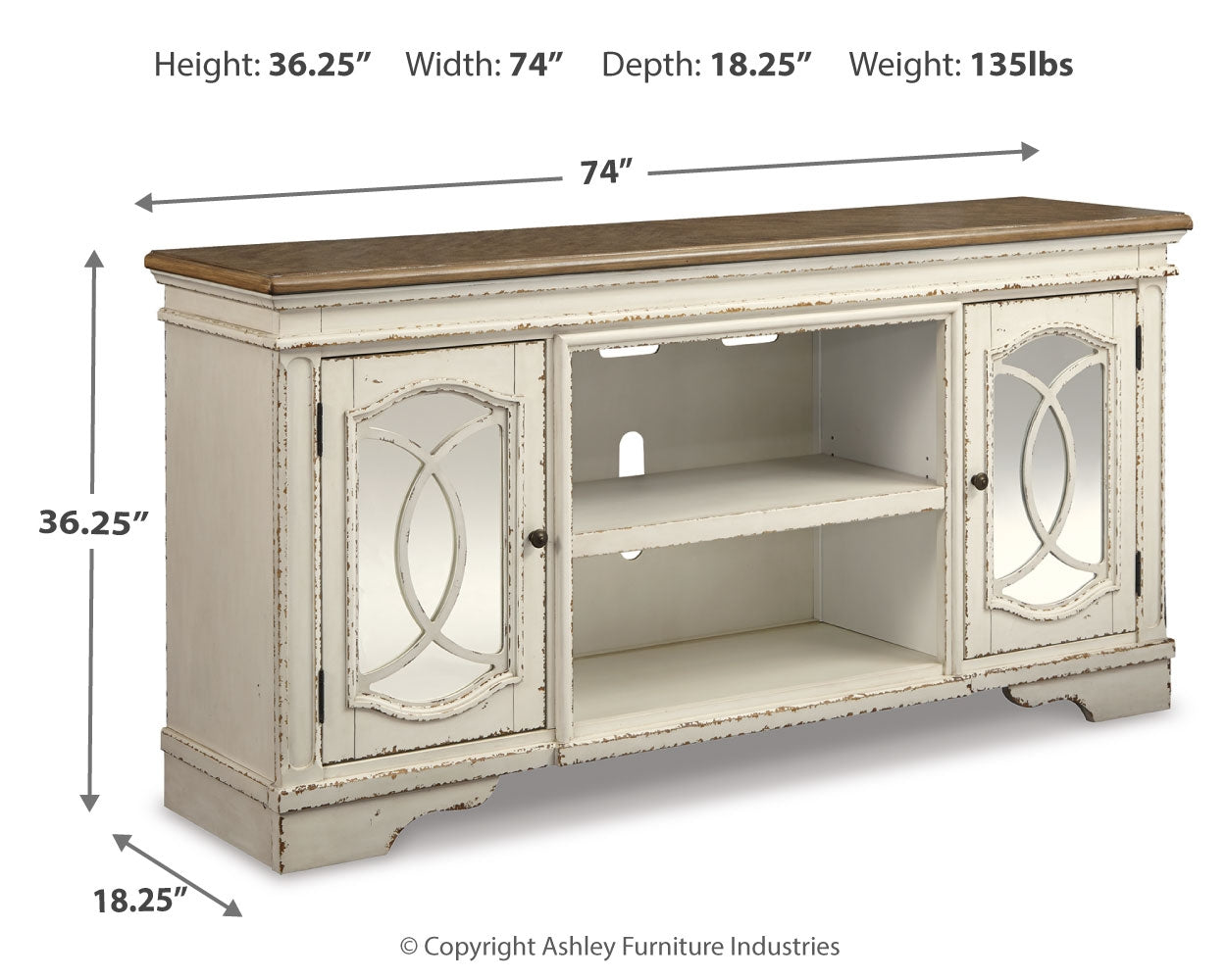Soporte para TV Realyn de 74"