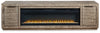 Mueble de TV Krystanza con chimenea eléctrica