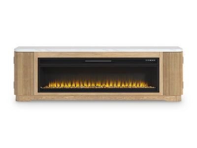 Camdill 80" TV Stand with Electric Fireplace