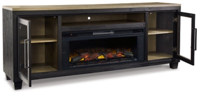 Mueble para TV Foyland de 83" con chimenea eléctrica